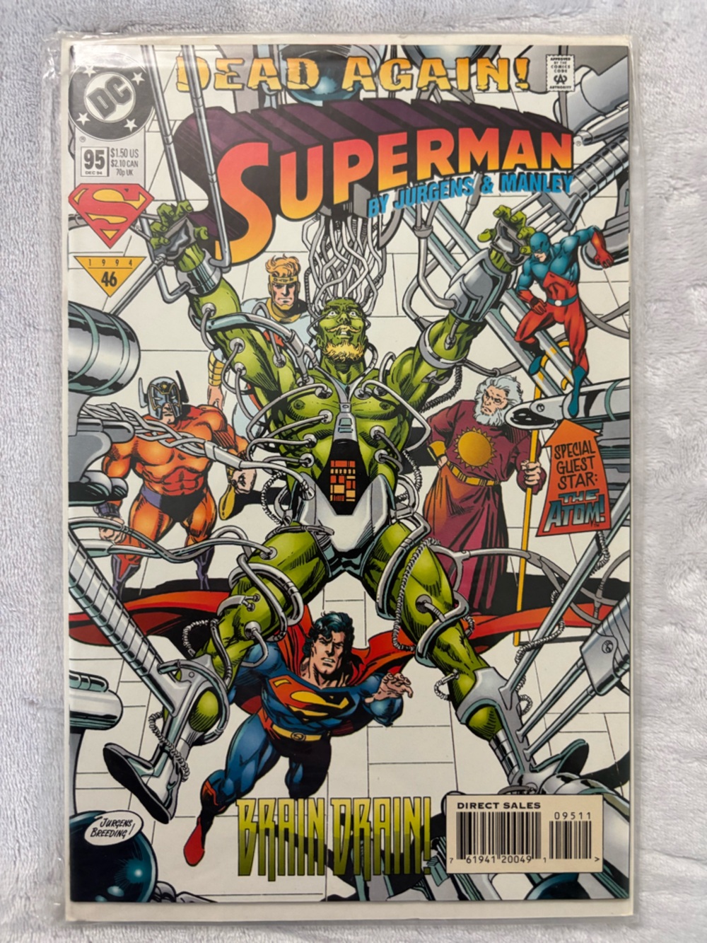 Superman #95 DC Comics 1994 Dead Again! Brainiac Excellent Condition